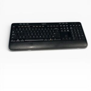 Logitech Black and Silver Wireless Keyboard